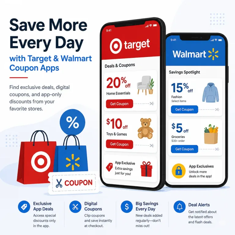 Best Coupon Apps for Target and Walmart Shoppers