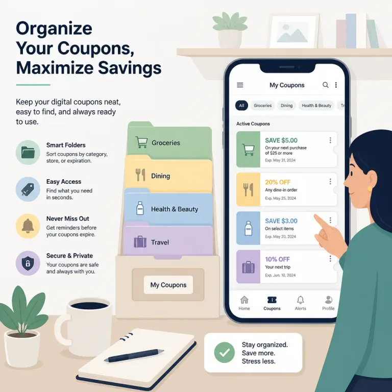 How to Organize Digital Coupons for Maximum Savings