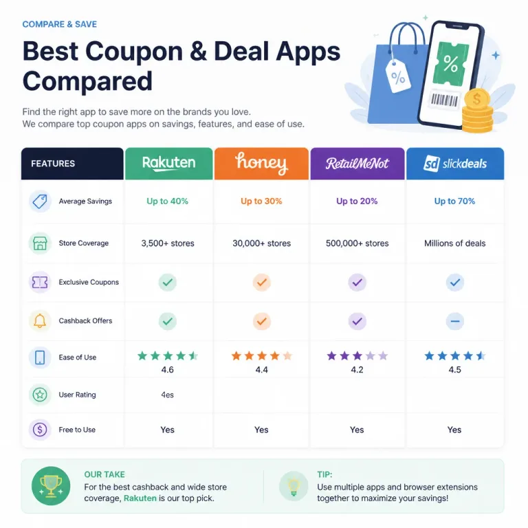 RetailMeNot vs Coupons.com: App Comparison Guide