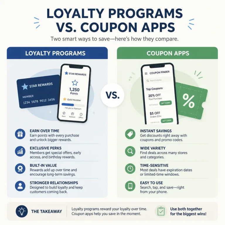 How Store Loyalty Apps Compare to Coupon Apps