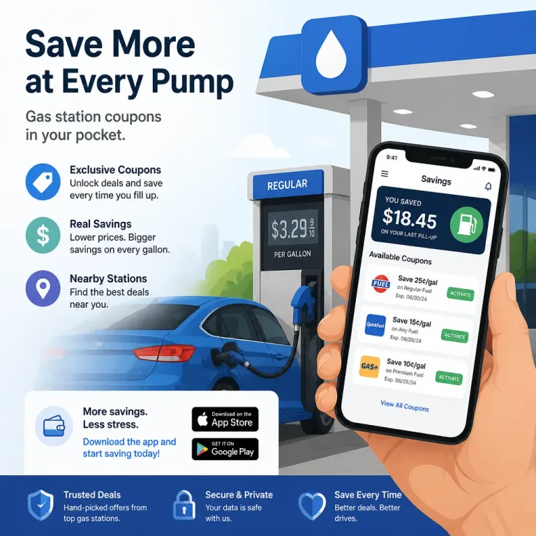 Top Coupon Apps That Work at Gas Stations