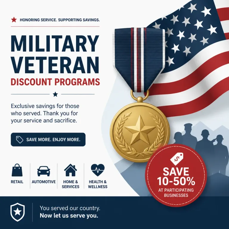 Best Military and Veteran Discount Programs Available