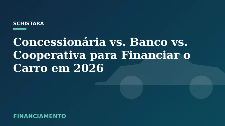 Featured: Concessionária vs. Banco vs. Cooperativa para Financiar o Carro em 2026