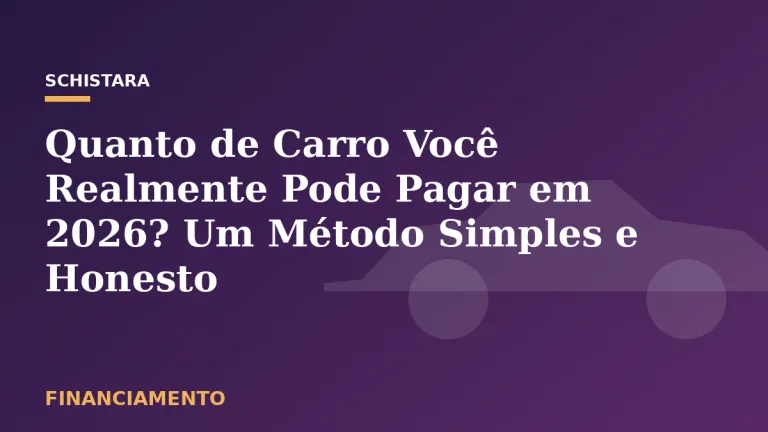 Featured: Quanto de Carro Você Realmente Pode Pagar em 2026? Um Método Simples e Honesto