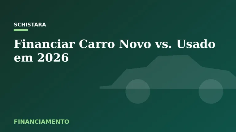 Featured: Financiar Carro Novo vs. Usado em 2026