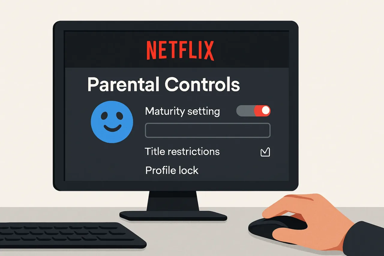 Screenshot of Netflix parental controls interface