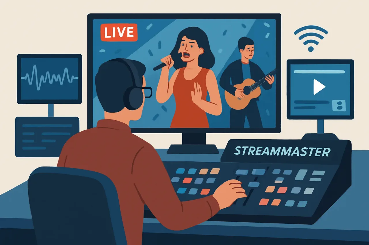 Professional streamer using StreamMaster live streaming framework