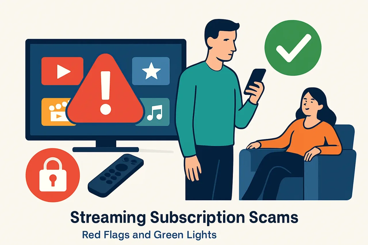 Featured image for: Identifying Streaming Subscription Scams: Red Flags and Green Lights in Entertainment Services