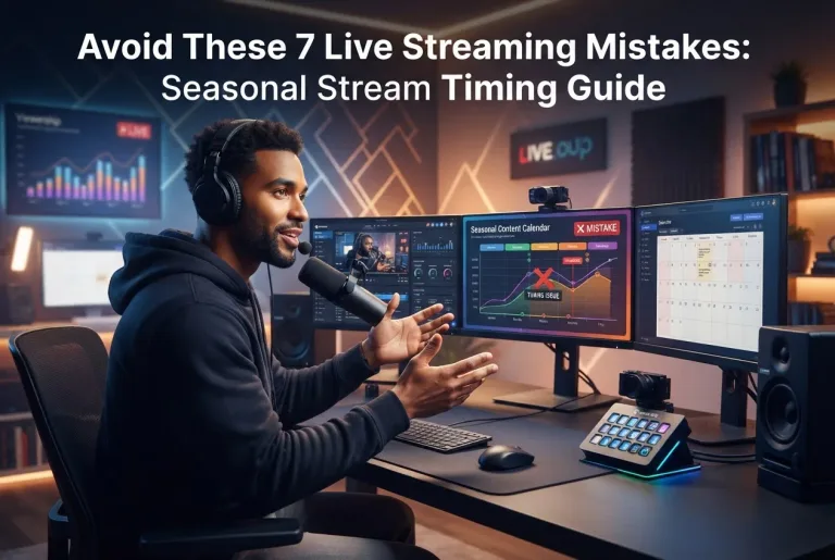 Featured image for: Avoid These 7 Live Streaming Mistakes: Seasonal Stream Timing Guide