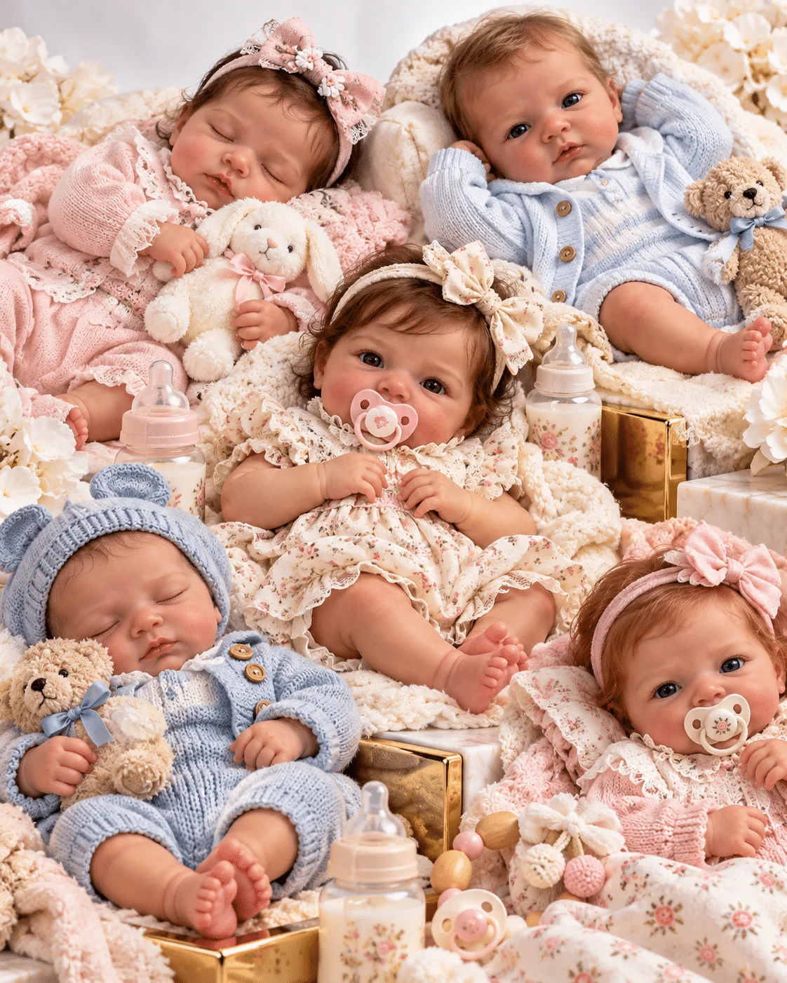 Realistic collectible baby doll