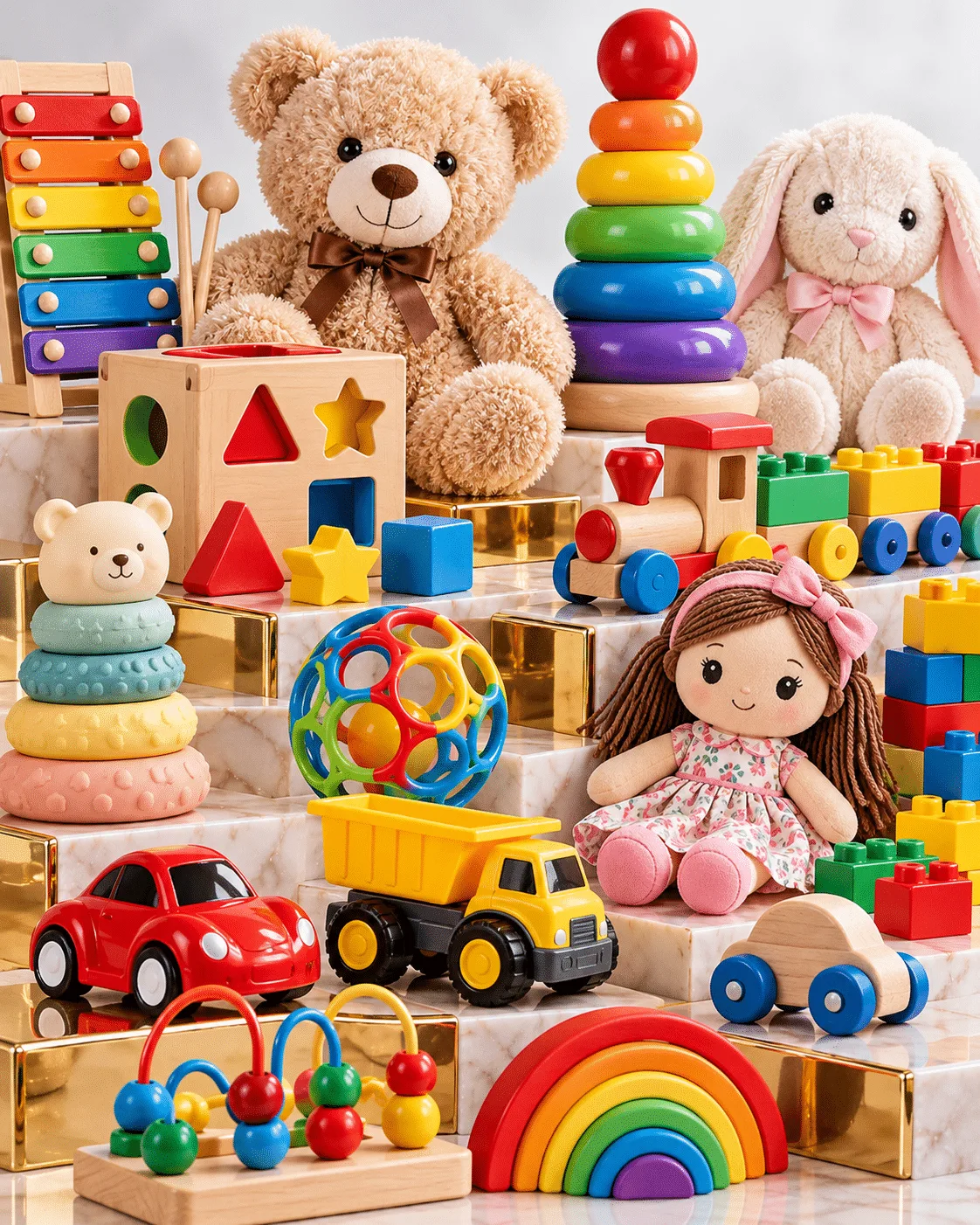 Assorted toys and dolls