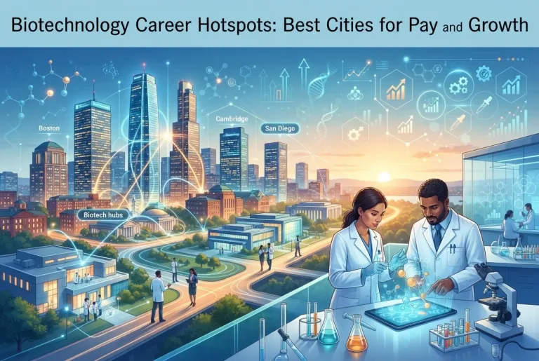 Featured image for: Biotechnology Career Hotspots: Best Cities for Pay and Growth