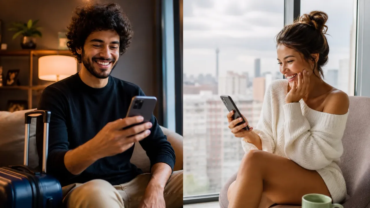 Capa fotográfica: Apps de namoro internacional: dicas para usar com cuidado