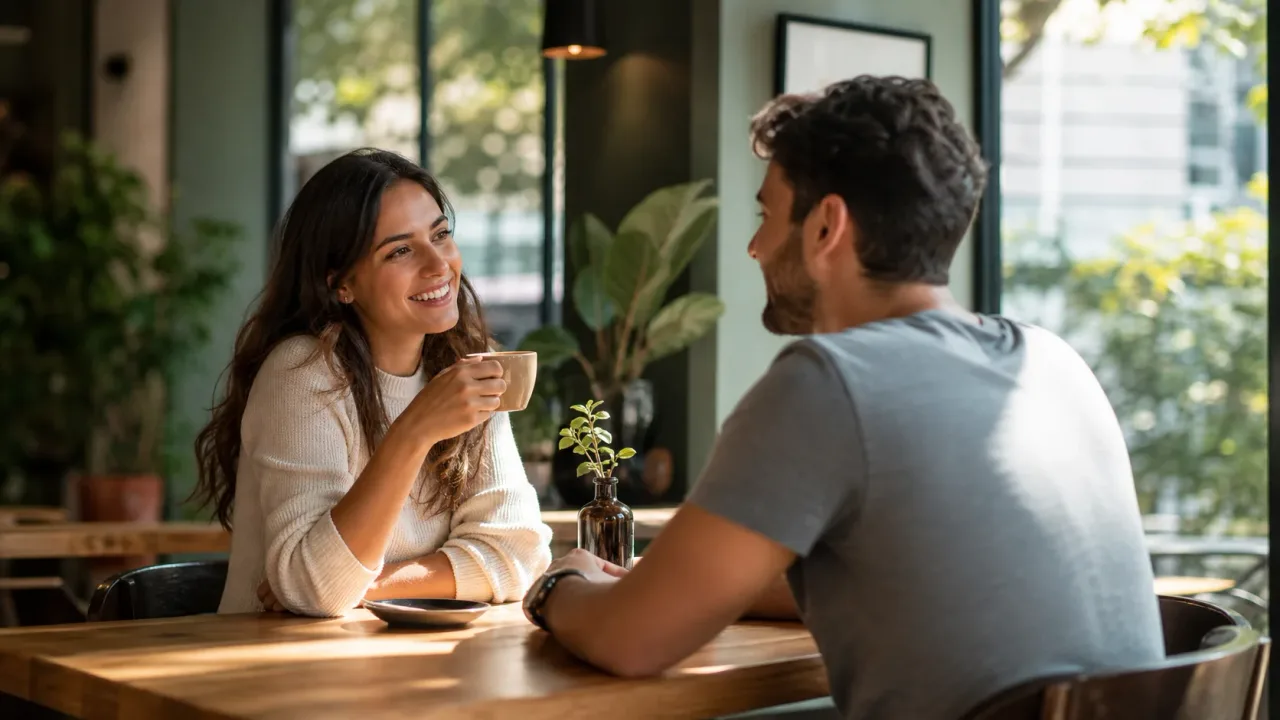 Capa fotográfica: Ideias para um primeiro encontro em uma cafeteria