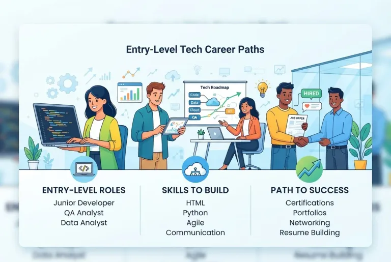 Featured image for: Entry-Level Tech Career Paths: Guide to Landing Jobs with No Experience