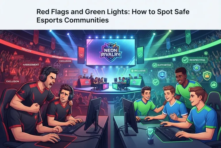 Featured image for: Red Flags and Green Lights: How to Spot Safe Esports Communities