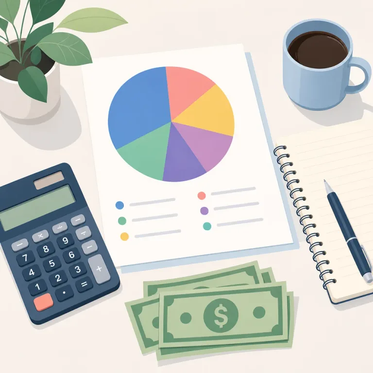 Personal finance budgeting illustration