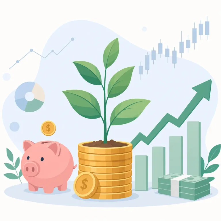 Savings and investing illustration