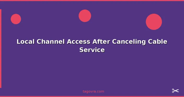 Featured: Local Channel Access After Canceling Cable Service