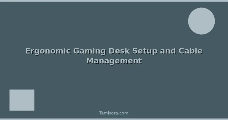 Featured: Ergonomic Gaming Desk Setup and Cable Management