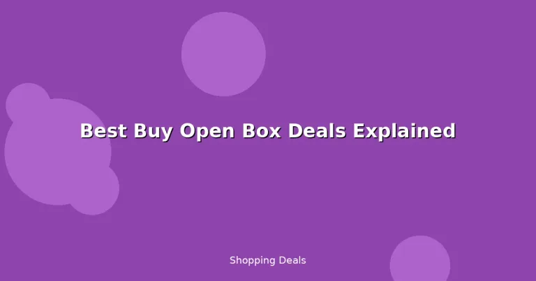 Featured: Best Buy Open Box Deals Explained
