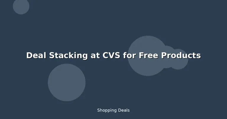 Featured: Deal Stacking at CVS for Free Products
