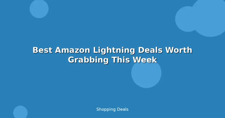 Featured: Best Amazon Lightning Deals Worth Grabbing This Week