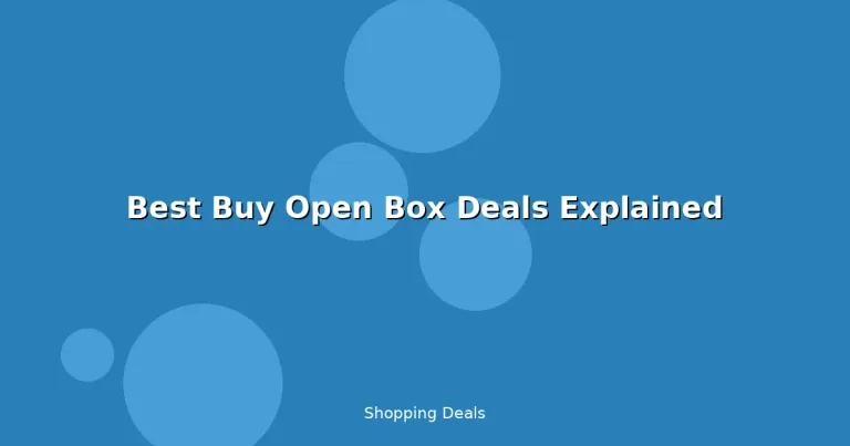 Featured: Best Buy Open Box Deals Explained