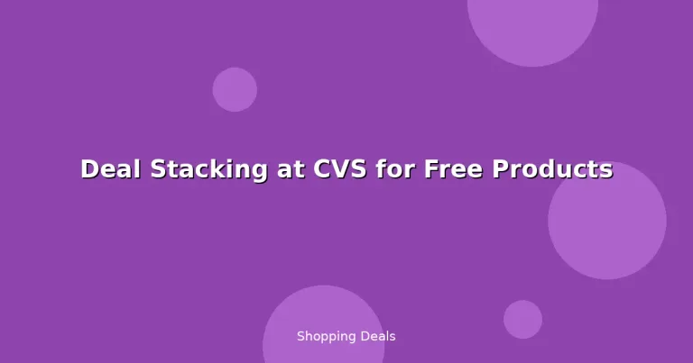 Featured: Deal Stacking at CVS for Free Products