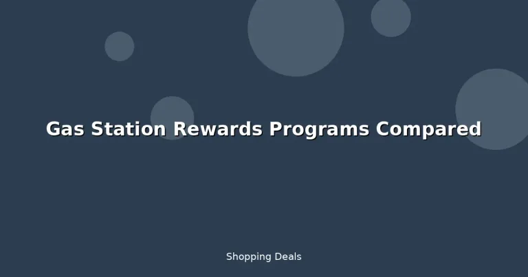 Featured: Gas Station Rewards Programs Compared