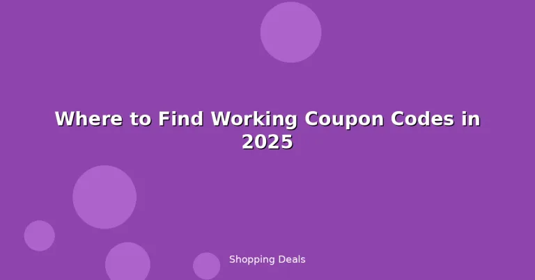 Featured: Where to Find Working Coupon Codes in 2025