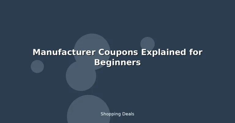 Featured: Manufacturer Coupons Explained for Beginners