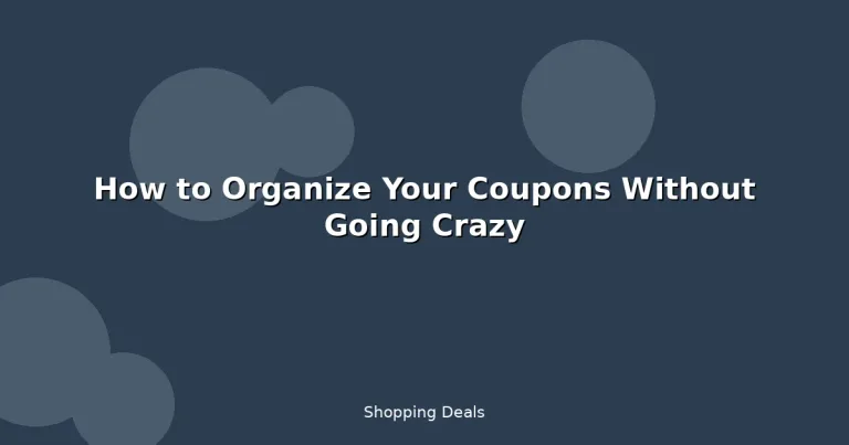 Featured: How to Organize Your Coupons Without Going Crazy