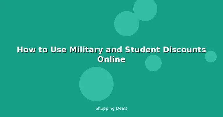 Featured: How to Use Military and Student Discounts Online