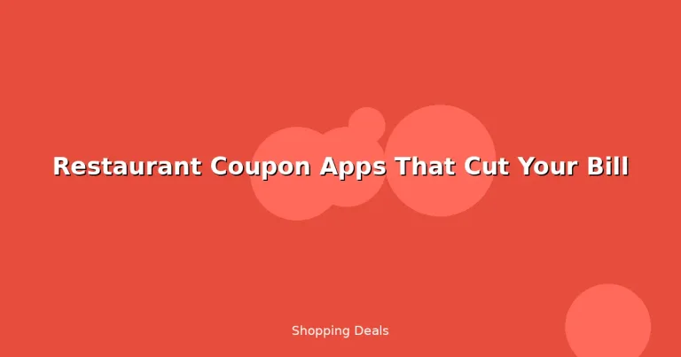 Featured: Restaurant Coupon Apps That Cut Your Bill