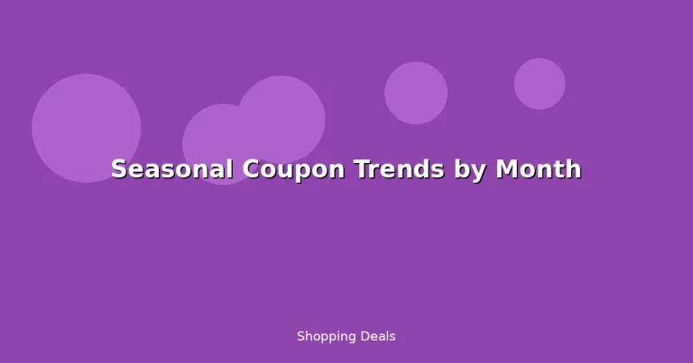 Featured: Seasonal Coupon Trends by Month
