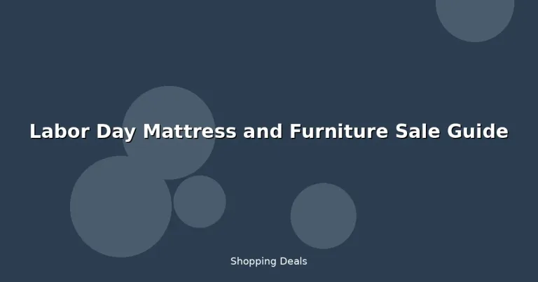 Featured: Labor Day Mattress and Furniture Sale Guide