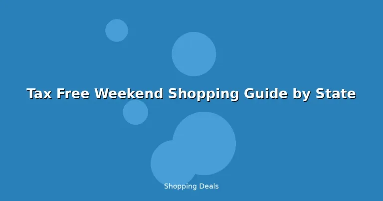Featured: Tax Free Weekend Shopping Guide by State