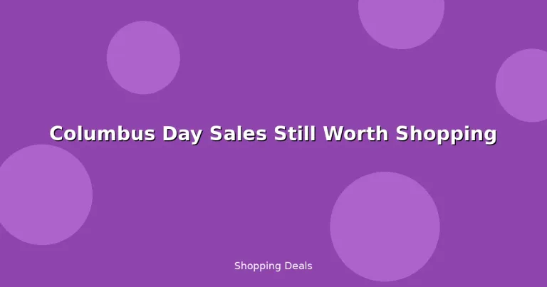 Featured: Columbus Day Sales Still Worth Shopping