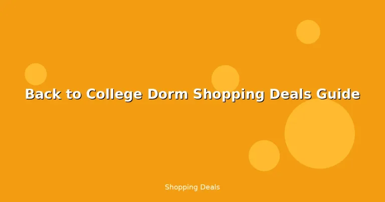 Featured: Back to College Dorm Shopping Deals Guide