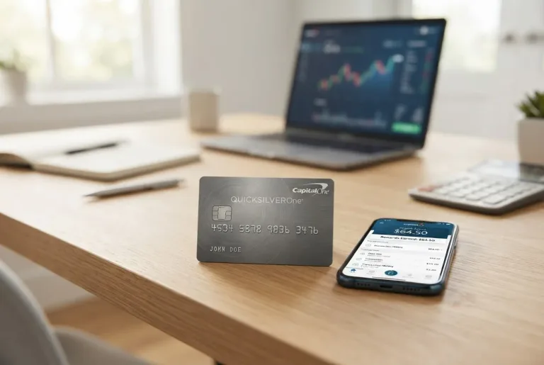 Featured image for: Capital One QuicksilverOne Review: Simple Cash Back Card for Fair Credit