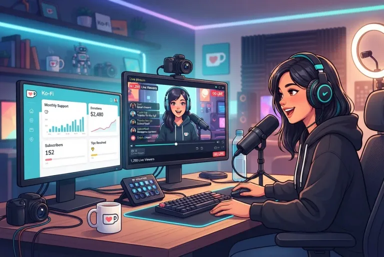 Featured image for: Ko-Fi Streaming Guide: Maximize Your Creator Revenue & Live Views