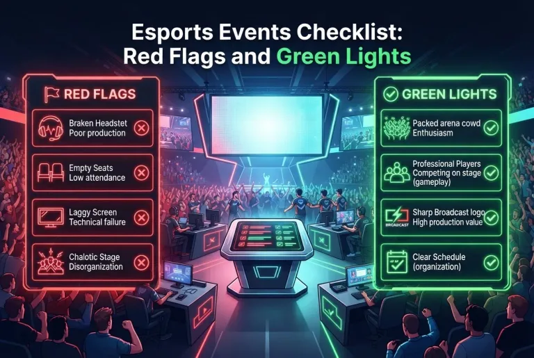Featured image for: Esports Events Checklist: Red Flags and Green Lights 🚩