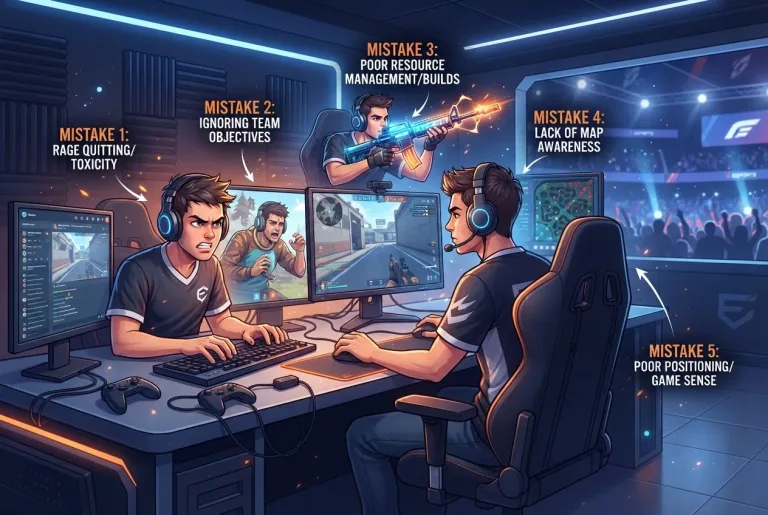 Featured image for: Top 5 Mistakes to Avoid as a Beginner in Online Gaming