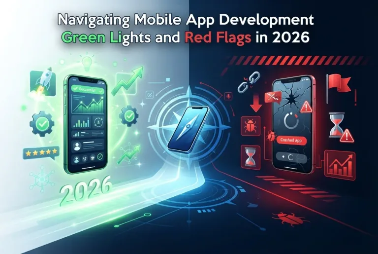 Featured image for: Navigating Mobile App Development Green Lights and Red Flags in 2026