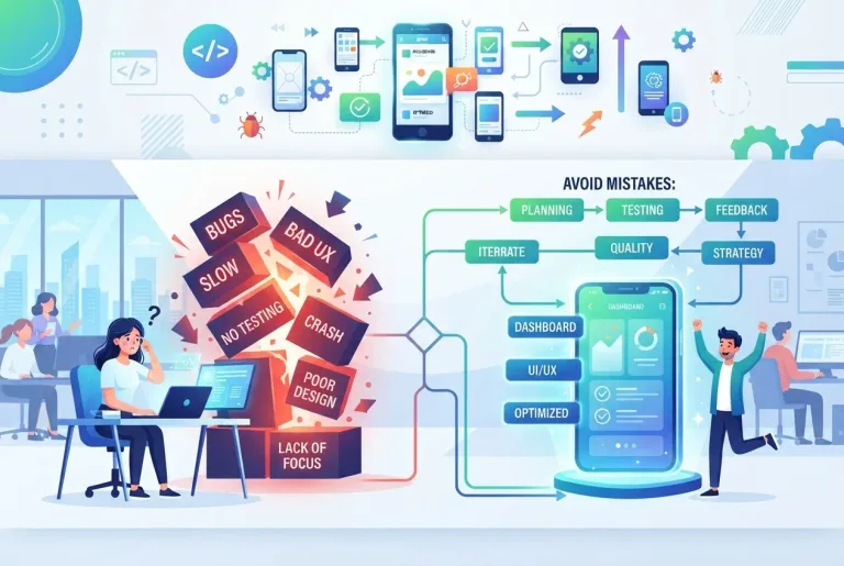 Featured image for: 10 Common Mistakes To Avoid When Developing Your Mobile App