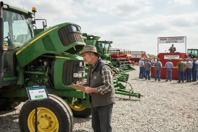 Featured image for: Avoid These 4 Costly Mistakes When Bidding on Auction Farm Equipment