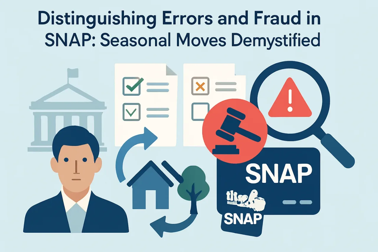 Featured image for: Distinguishing Errors and Fraud in SNAP: Seasonal Moves Demystified
