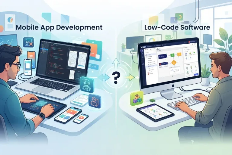 Featured image for: Mobile App Development vs Low-Code Software: Which Path to Choose?