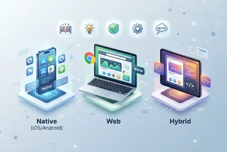 Featured image for: Debunking 5 Costly Myths About Mobile, Web, and Hybrid Apps